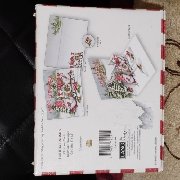 POP UP (8) HOLIDAY GNOMES CHRISTMAS CARDS by SUSAN WINGET - Picture 7 of 9